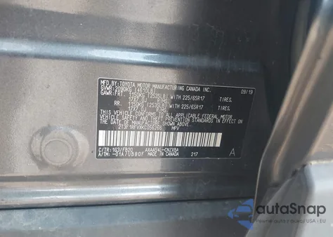 2019 Toyota Rav4 Le from USA, damaged, VIN 2T3F1RFVXKC056266